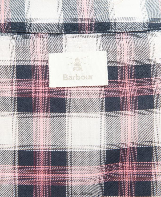 Barbour sievietes pērļu krekls P8J88A1627 apģērbs mākoņa/jūras spēku pārbaude