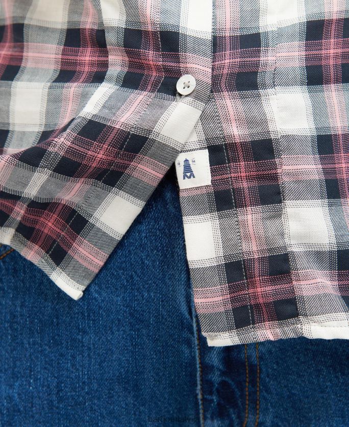 Barbour sievietes pērļu krekls P8J88A1627 apģērbs mākoņa/jūras spēku pārbaude