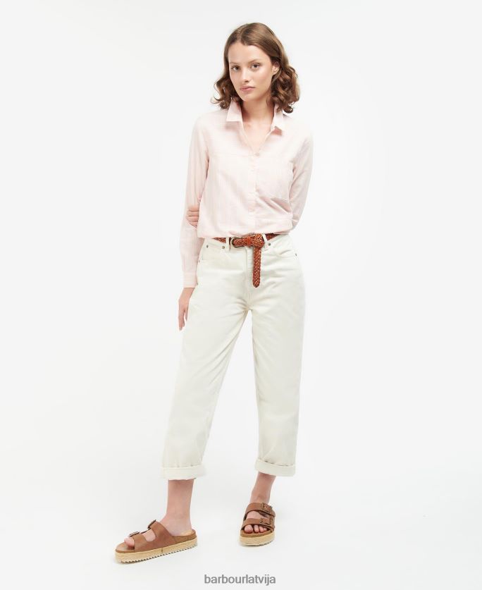 Barbour sievietes pludmales krekls P8J88A1636 apģērbs gaišs persiks