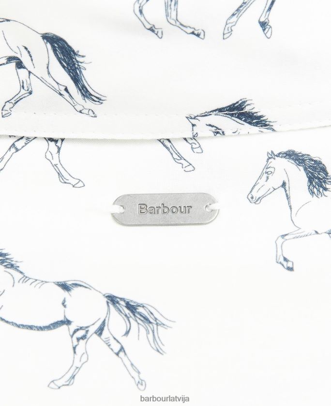 Barbour sievietes safari krekls P8J88A1607 apģērbs mākoņa/vairāku suņu apdruka