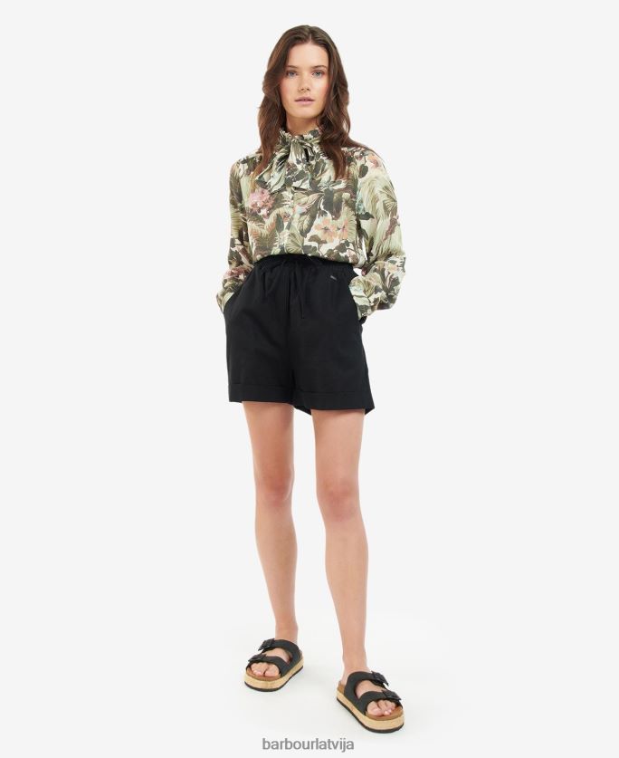 Barbour x House of Hackney sievietes bohēmas krekls P8J88A1614 apģērbs limerence/debesis
