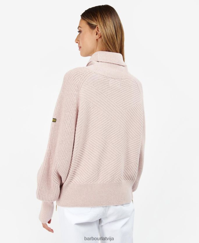 Barbour sievietes Claremont adījums P8J88A1957 apģērbs rozā māls