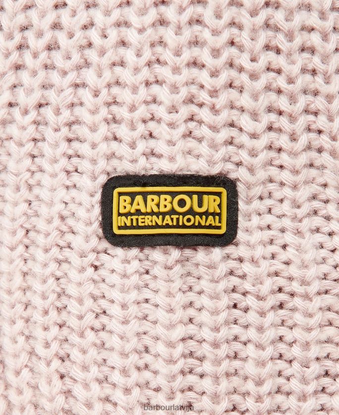 Barbour sievietes Claremont adījums P8J88A1957 apģērbs rozā māls