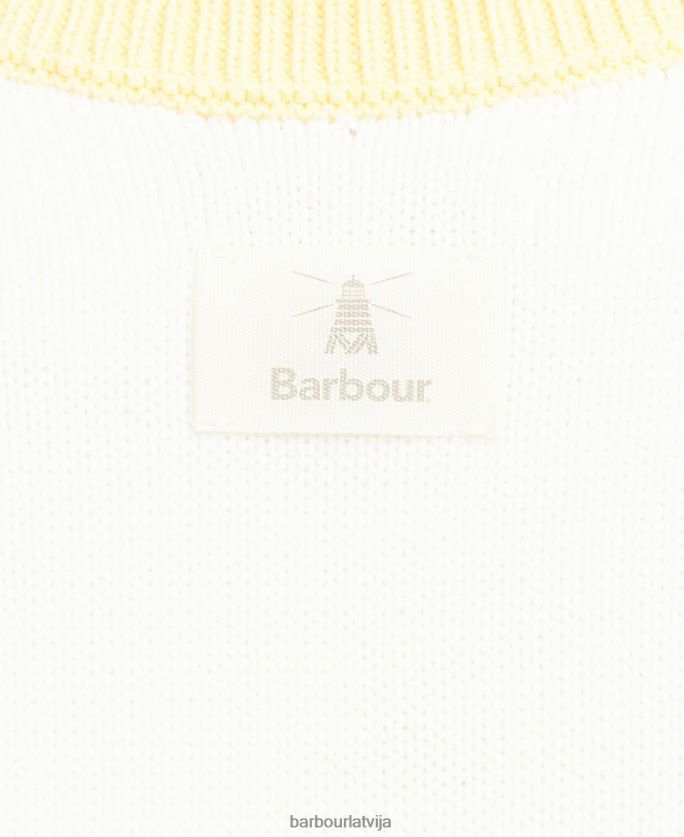 Barbour sievietes dana trikotāžas džempera veste P8J88A1943 apģērbs ekru
