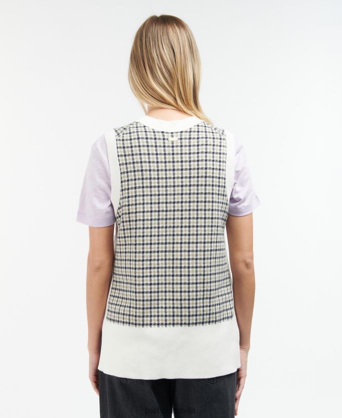 Barbour sievietes dumbarton trikotāžas džempera veste P8J88A1975 apģērbs daudzpārbaude