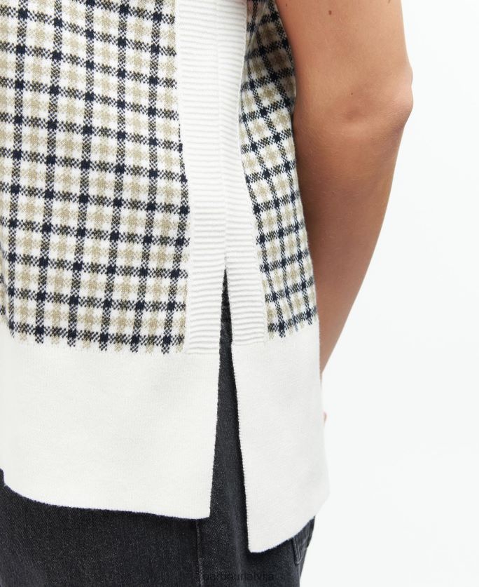 Barbour sievietes dumbarton trikotāžas džempera veste P8J88A1975 apģērbs daudzpārbaude