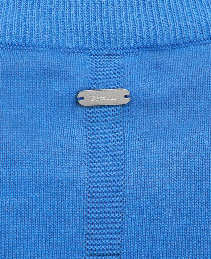 Barbour sievietes pirts vārtu adījums P8J88A1935 apģērbs zilā zvaniņa
