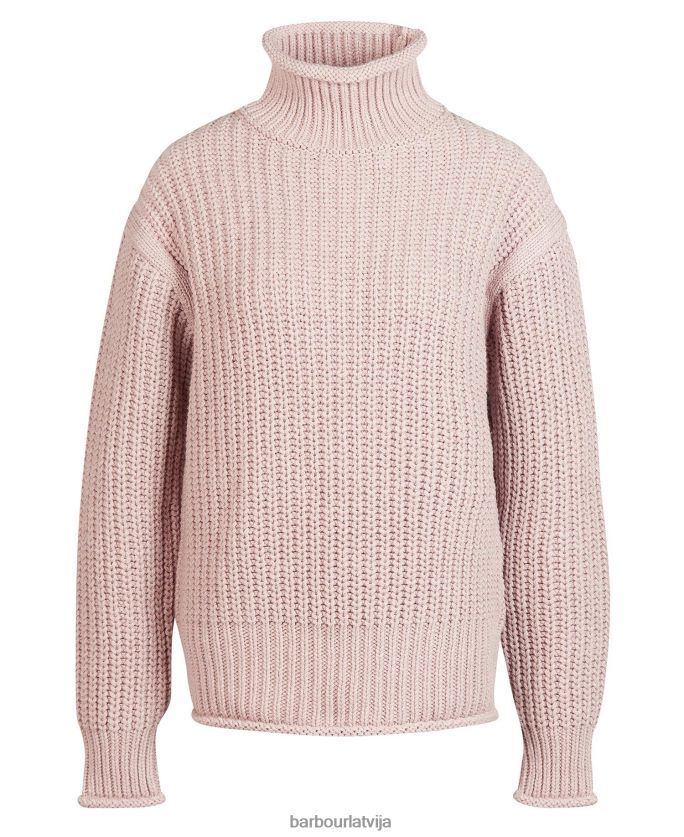 Barbour sievietes rockcliffe adījums P8J88A1958 apģērbs rozā kvarcs