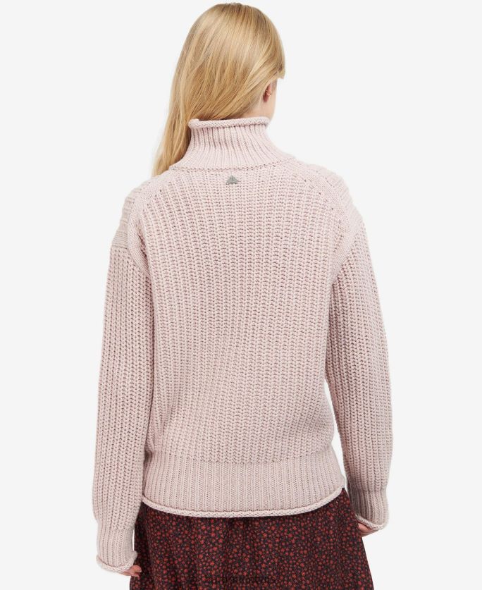 Barbour sievietes rockcliffe adījums P8J88A1958 apģērbs rozā kvarcs