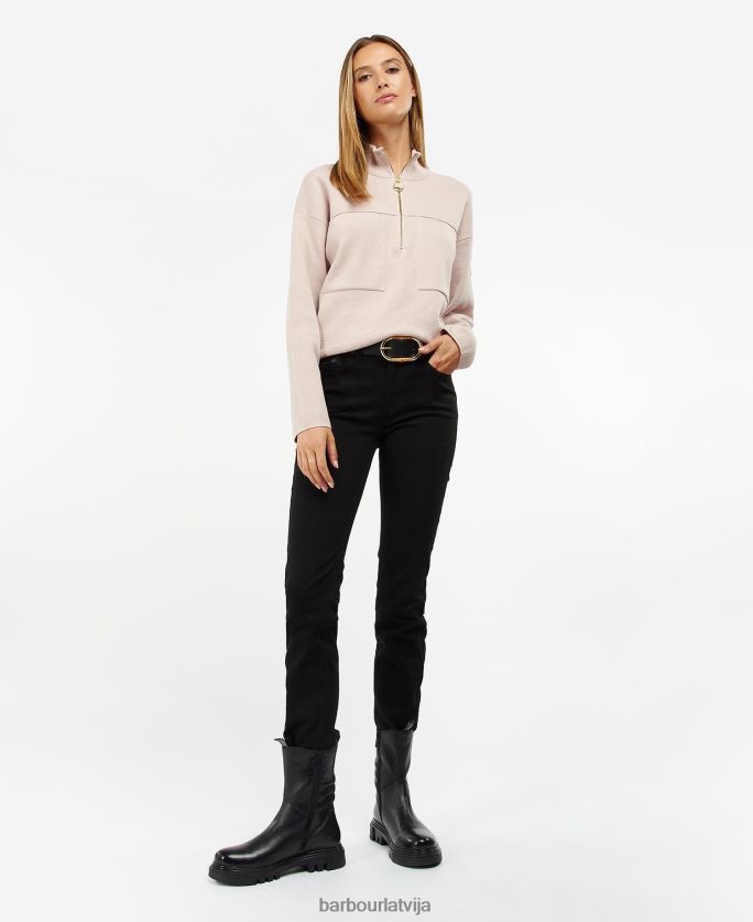 Barbour sievietes rushmoor adījums P8J88A1915 apģērbs rozā māls
