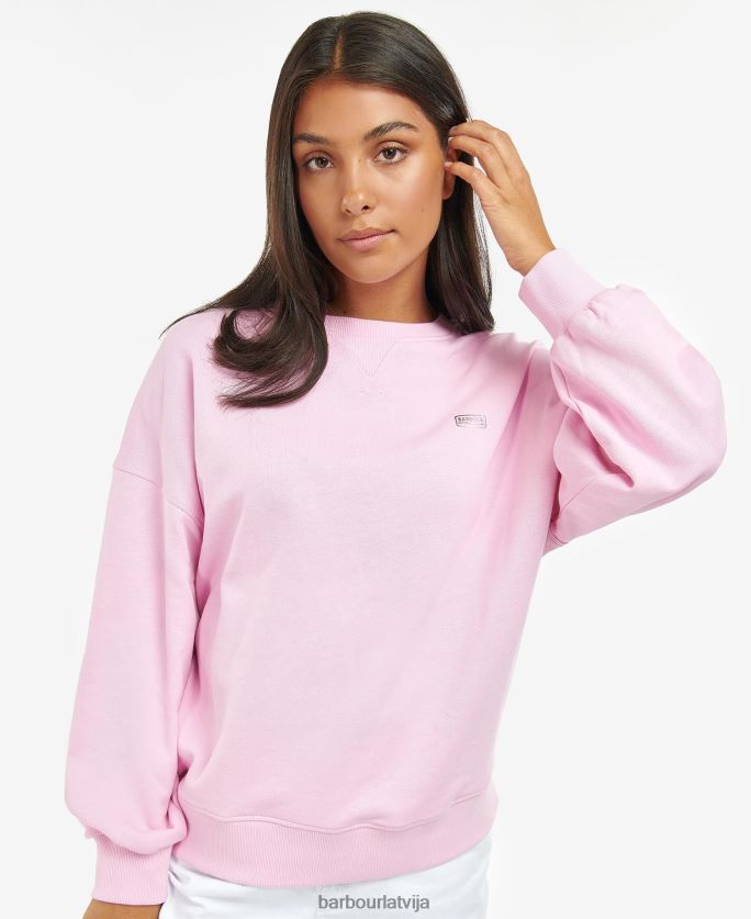 Barbour sievietes Rossin sporta krekls P8J88A1993 apģērbs rozā limonāde