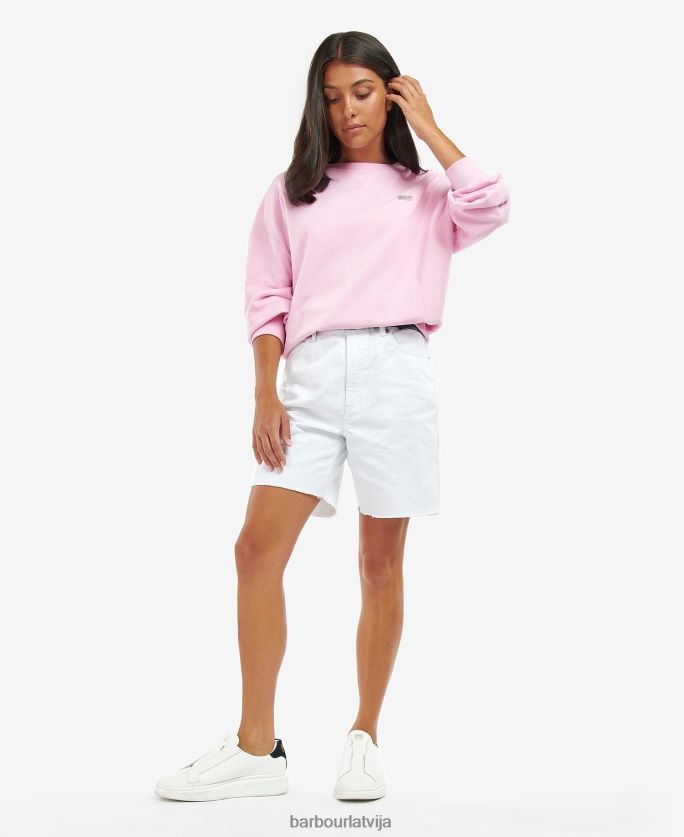 Barbour sievietes Rossin sporta krekls P8J88A1993 apģērbs rozā limonāde