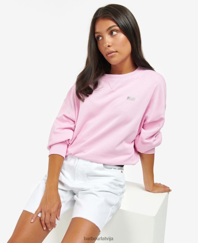 Barbour sievietes Rossin sporta krekls P8J88A1993 apģērbs rozā limonāde