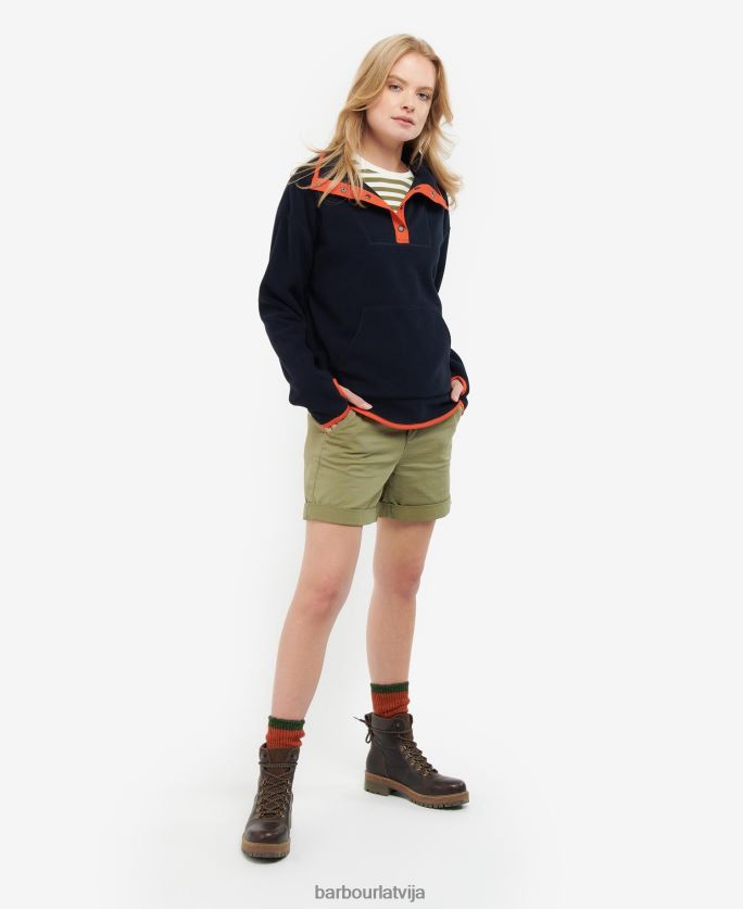 Barbour sievietes beringtona sporta krekls P8J88A2031 apģērbs nori zaļš