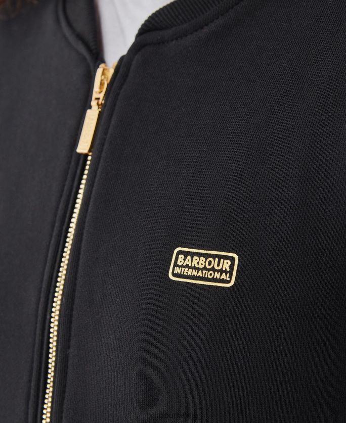Barbour sievietes magna džemperis ar rāvējslēdzēju P8J88A1997 apģērbs melns