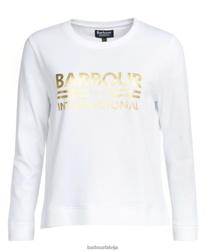 Barbour sievietes oriģināls komandas sporta krekls P8J88A2013 apģērbs balts