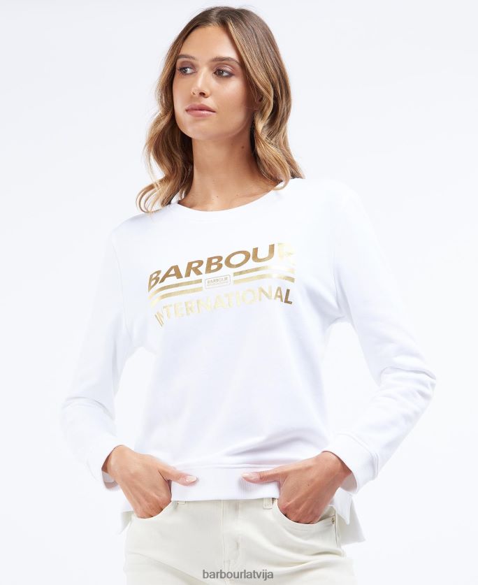 Barbour sievietes oriģināls komandas sporta krekls P8J88A2013 apģērbs balts
