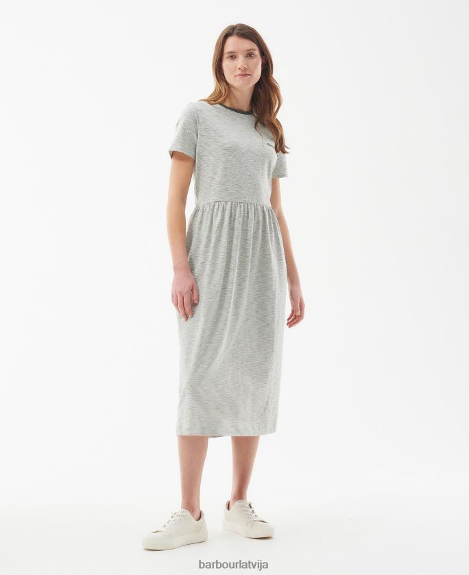 Barbour sievietes ellewood kleita P8J88A1830 apģērbs olīvu/balts