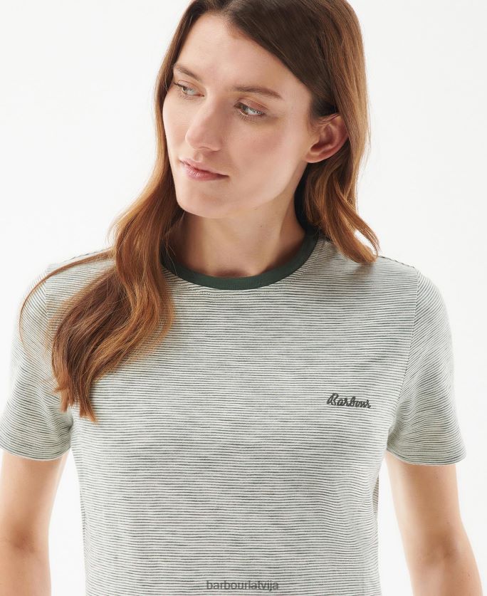 Barbour sievietes ellewood kleita P8J88A1830 apģērbs olīvu/balts
