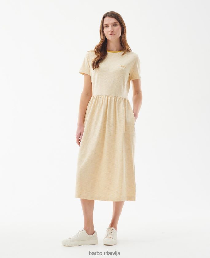 Barbour sievietes ellewood kleita P8J88A1831 apģērbs olīvu/balts