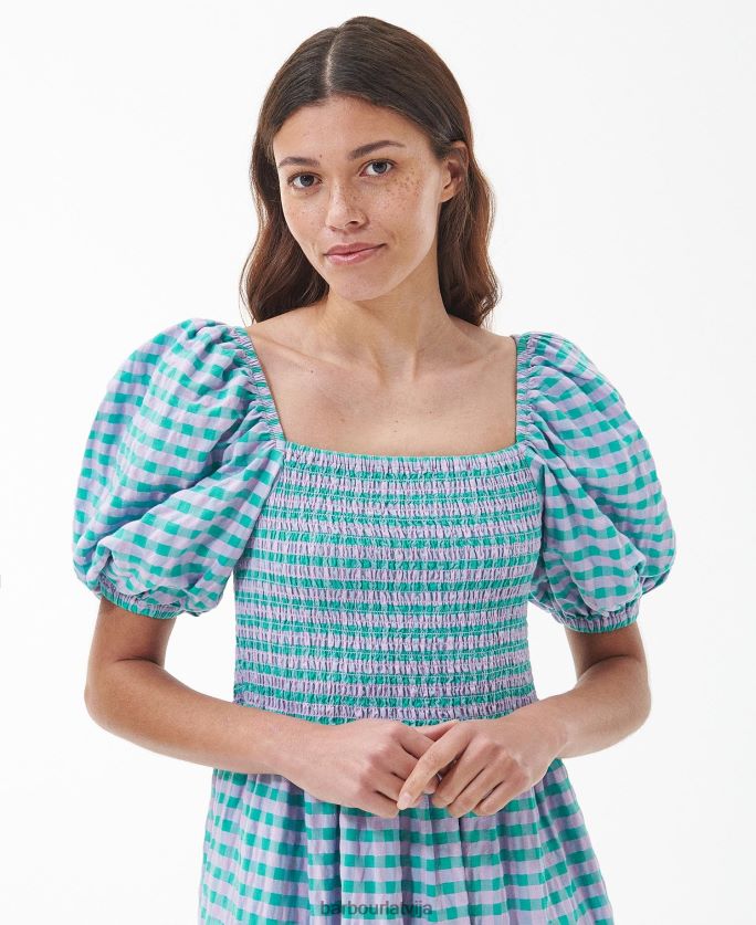 Barbour sievietes ģerānijas midi kleita P8J88A1848 apģērbs klasisks multi