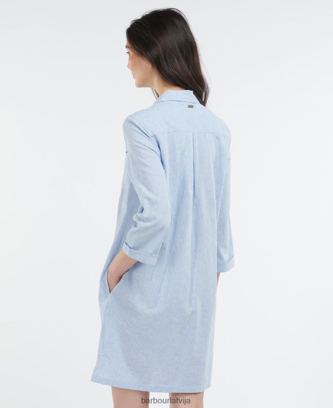 Barbour sievietes jūras krāsas kleita P8J88A1842 apģērbs Chambray