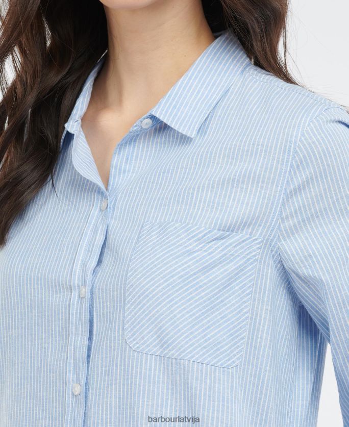 Barbour sievietes jūras krāsas kleita P8J88A1842 apģērbs Chambray