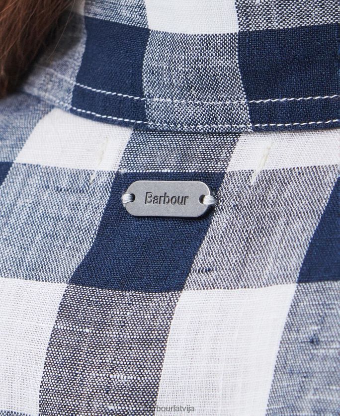Barbour sievietes jūras maksi kleita P8J88A1820 apģērbs flotes pārbaude