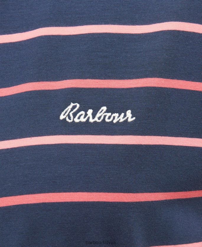 Barbour sievietes marloes svītru kleita P8J88A1891 apģērbs tumši/balts