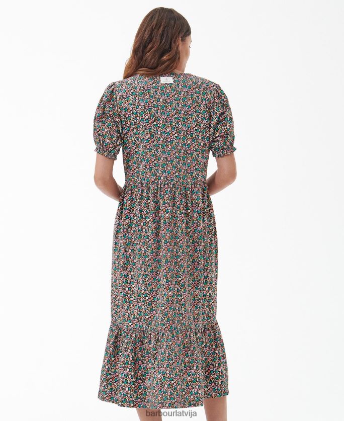 Barbour sievietes pansy midi kleita P8J88A1814 apģērbs klasisks multi