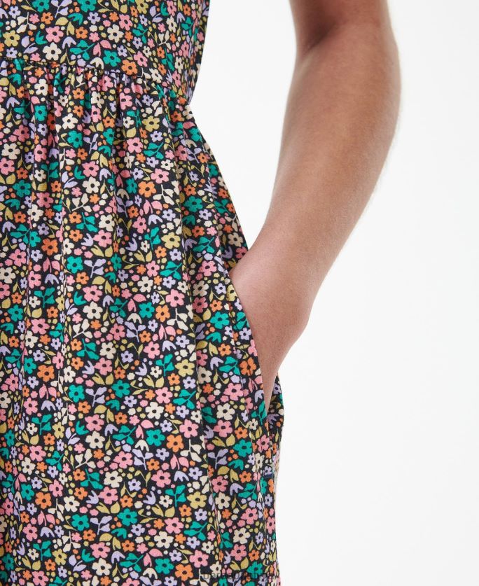 Barbour sievietes pansy midi kleita P8J88A1814 apģērbs klasisks multi