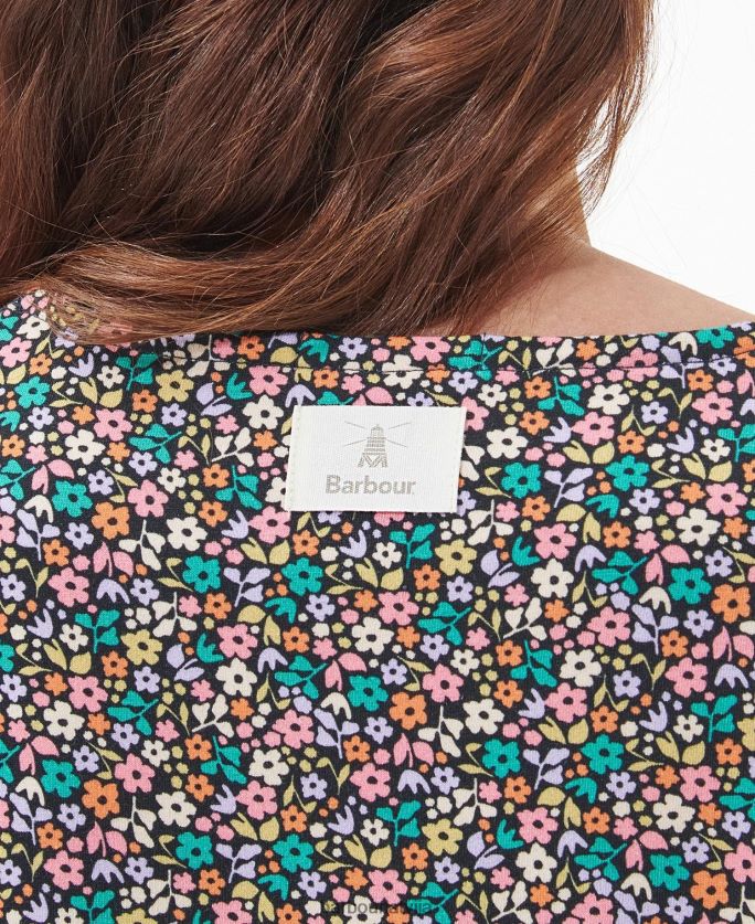 Barbour sievietes pansy midi kleita P8J88A1814 apģērbs klasisks multi