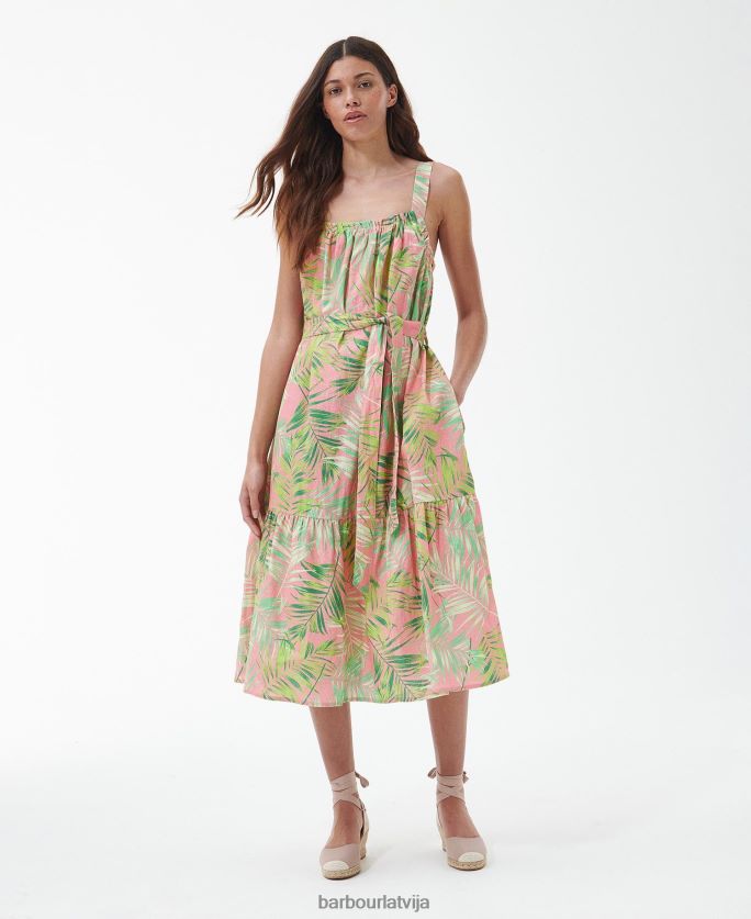 Barbour sievietes papirusa midi kleita P8J88A1836 apģērbs klasisks multi