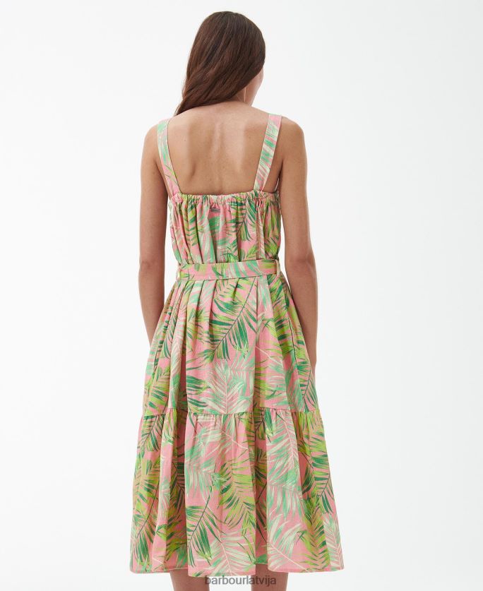 Barbour sievietes papirusa midi kleita P8J88A1836 apģērbs klasisks multi