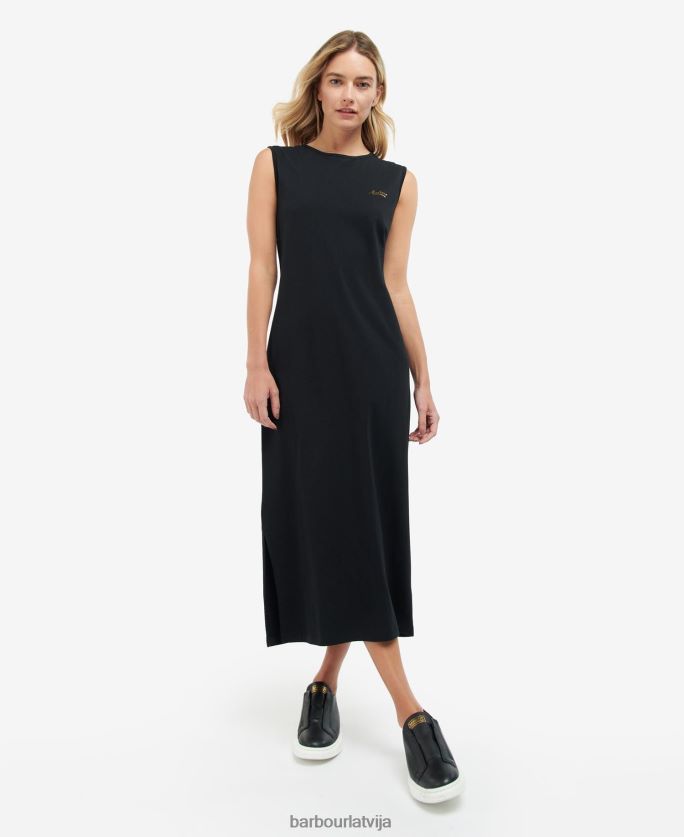 Barbour sievietes pilna laukuma džersija kleita P8J88A1873 apģērbs klasisks melns