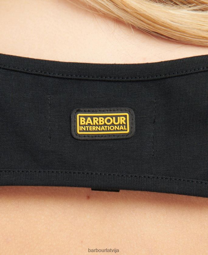 Barbour sievietes pilna laukuma džersija kleita P8J88A1873 apģērbs klasisks melns
