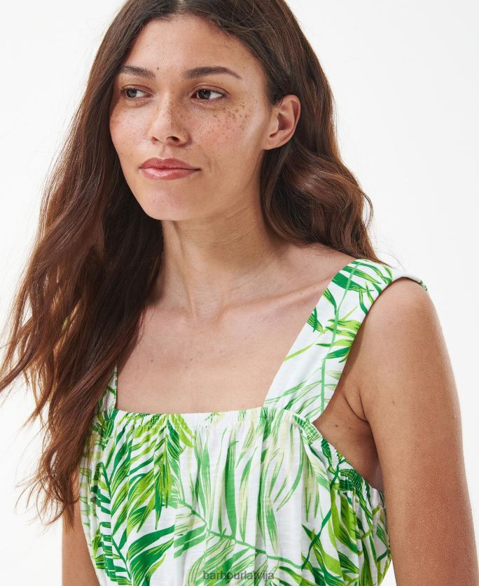 Barbour sievietes plumeria midi kleita P8J88A1811 apģērbs klasisks multi