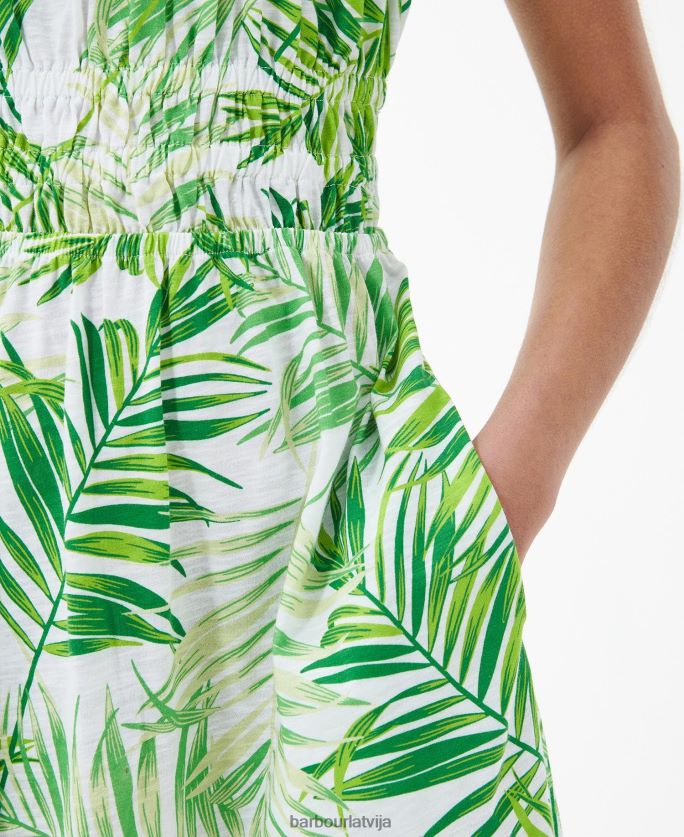 Barbour sievietes plumeria midi kleita P8J88A1811 apģērbs klasisks multi