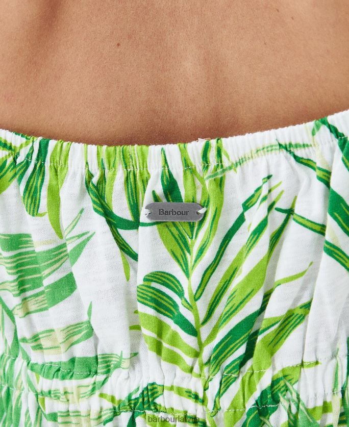 Barbour sievietes plumeria midi kleita P8J88A1811 apģērbs klasisks multi
