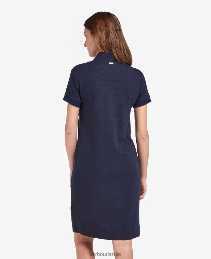 Barbour sievietes polo kleita P8J88A1898 apģērbs flotes/indigo tartāns