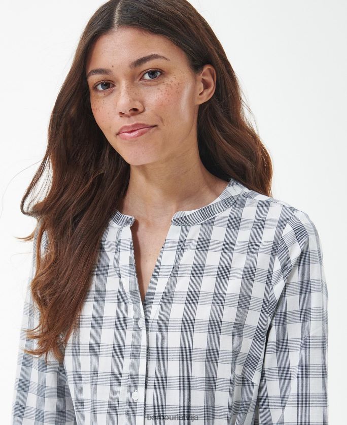 Barbour sievietes seamills midi kleita P8J88A1812 apģērbs flotes pārbaude