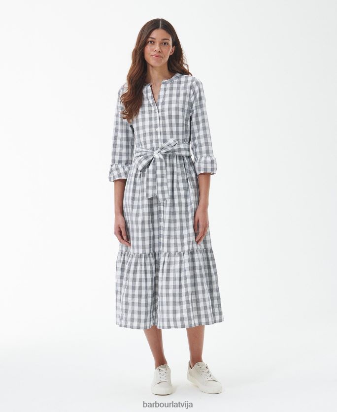 Barbour sievietes seamills midi kleita P8J88A1812 apģērbs flotes pārbaude