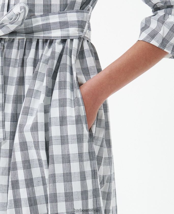 Barbour sievietes seamills midi kleita P8J88A1812 apģērbs flotes pārbaude
