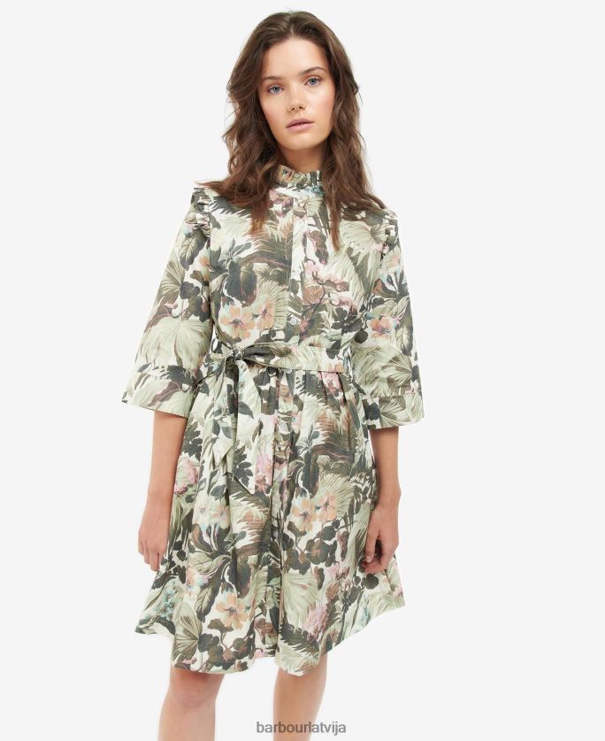 Barbour x House of Hackney sievietes gransden kleita P8J88A1896 apģērbs limerence/papiruss