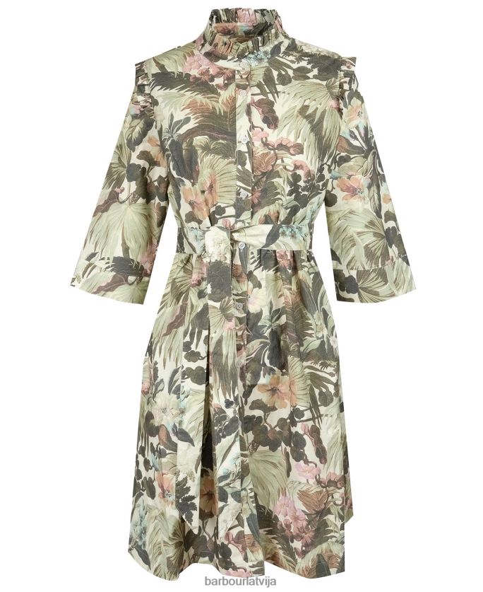 Barbour x House of Hackney sievietes gransden kleita P8J88A1896 apģērbs limerence/papiruss