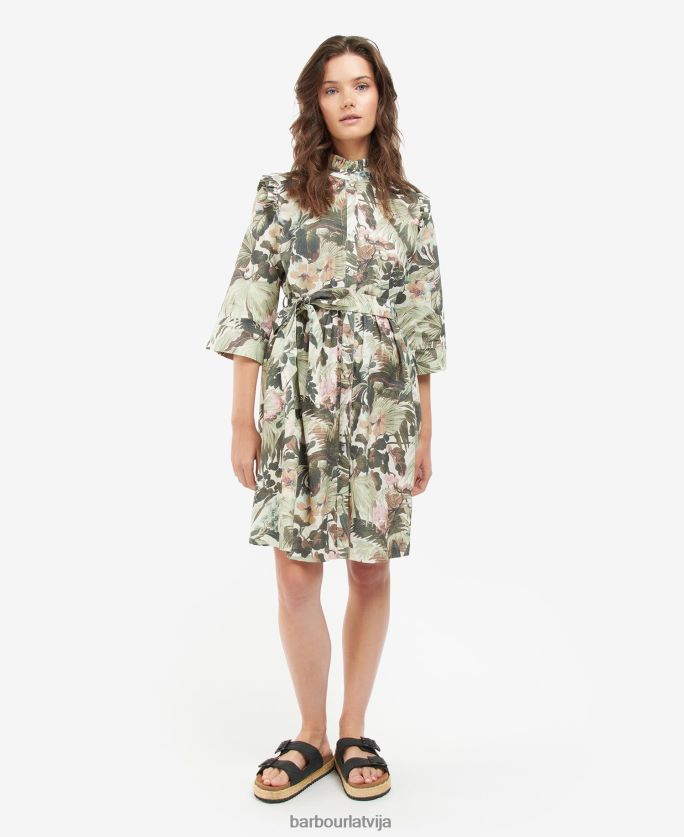 Barbour x House of Hackney sievietes gransden kleita P8J88A1896 apģērbs limerence/papiruss