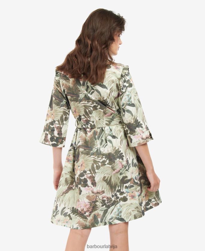 Barbour x House of Hackney sievietes gransden kleita P8J88A1896 apģērbs limerence/papiruss