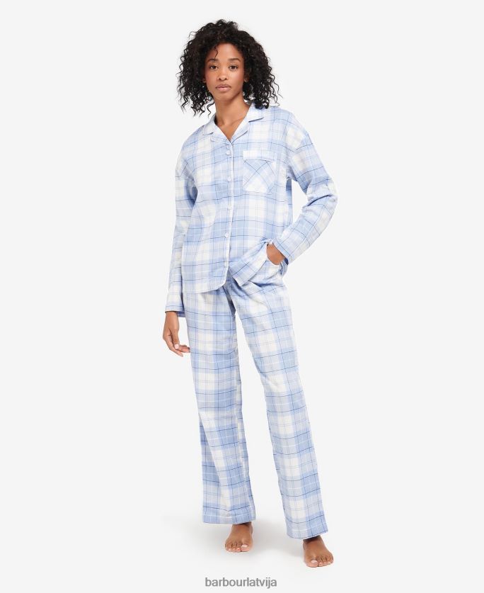 Barbour sievietes ellery pj komplekts P8J88A2037 apģērbs rozā tartāns