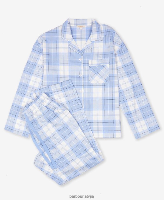 Barbour sievietes ellery pj komplekts P8J88A2037 apģērbs rozā tartāns