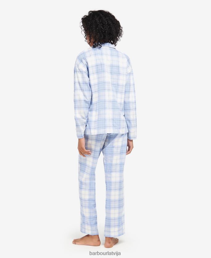 Barbour sievietes ellery pj komplekts P8J88A2037 apģērbs rozā tartāns